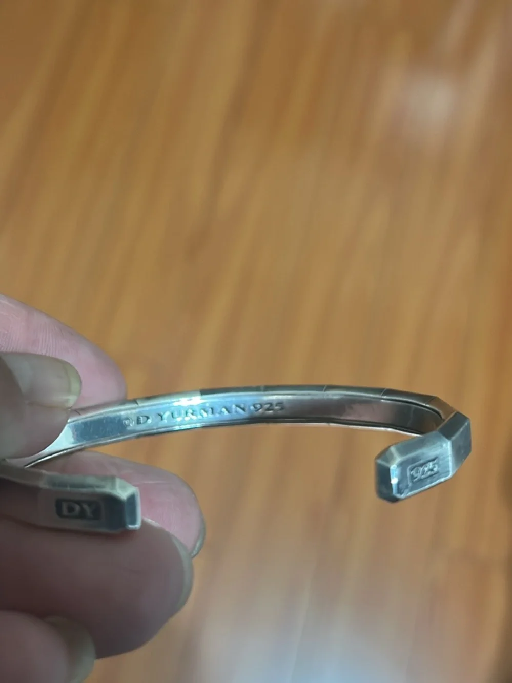 David Yurman Sterling Silver Open Cuff Bracelet - Silver
